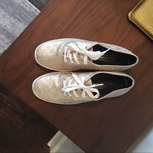Metallic Leather Keds